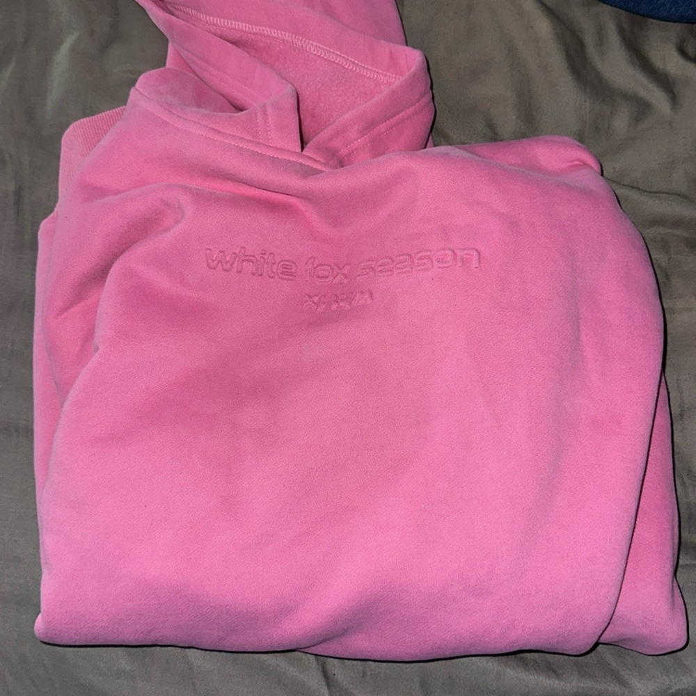 White fox hoodie